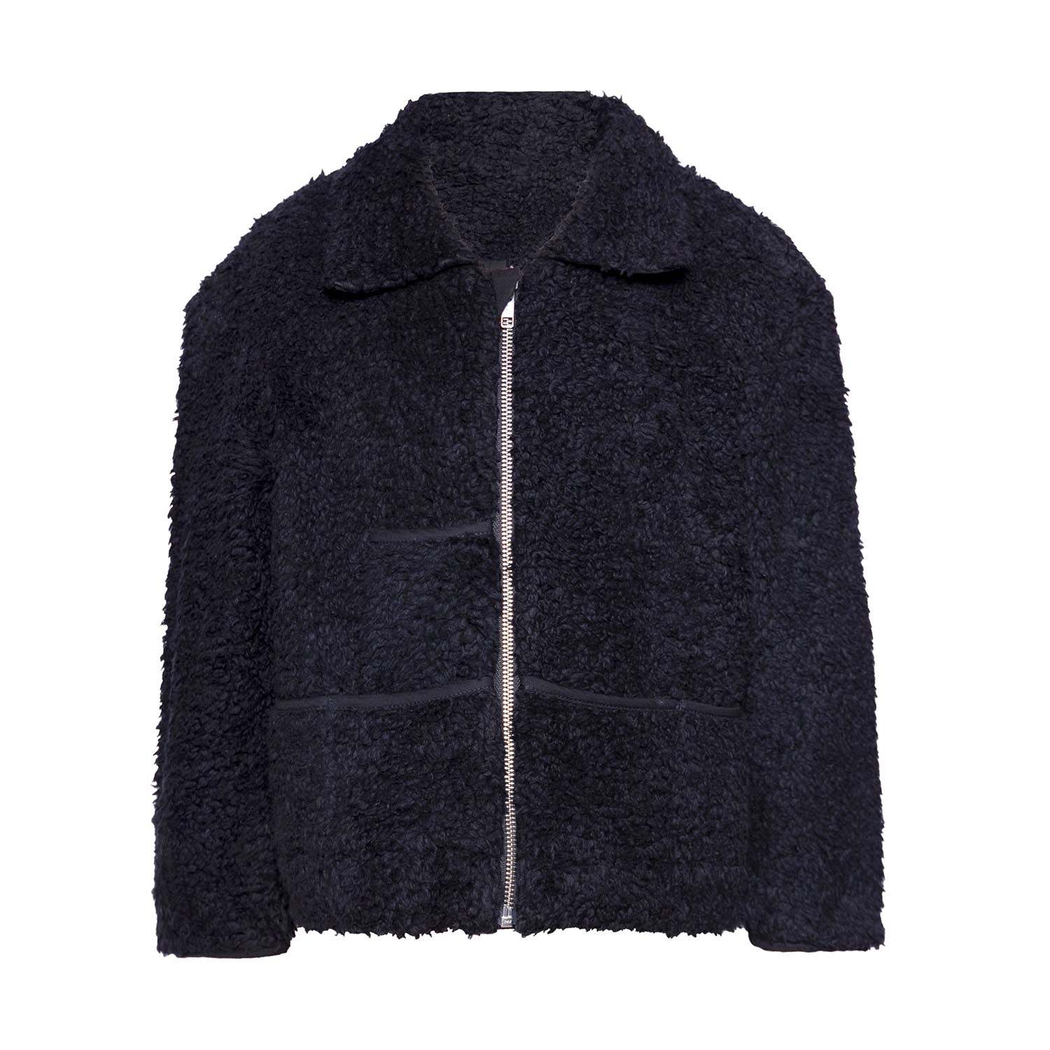 Black Faux Fur Jacket – Infantium Victoria