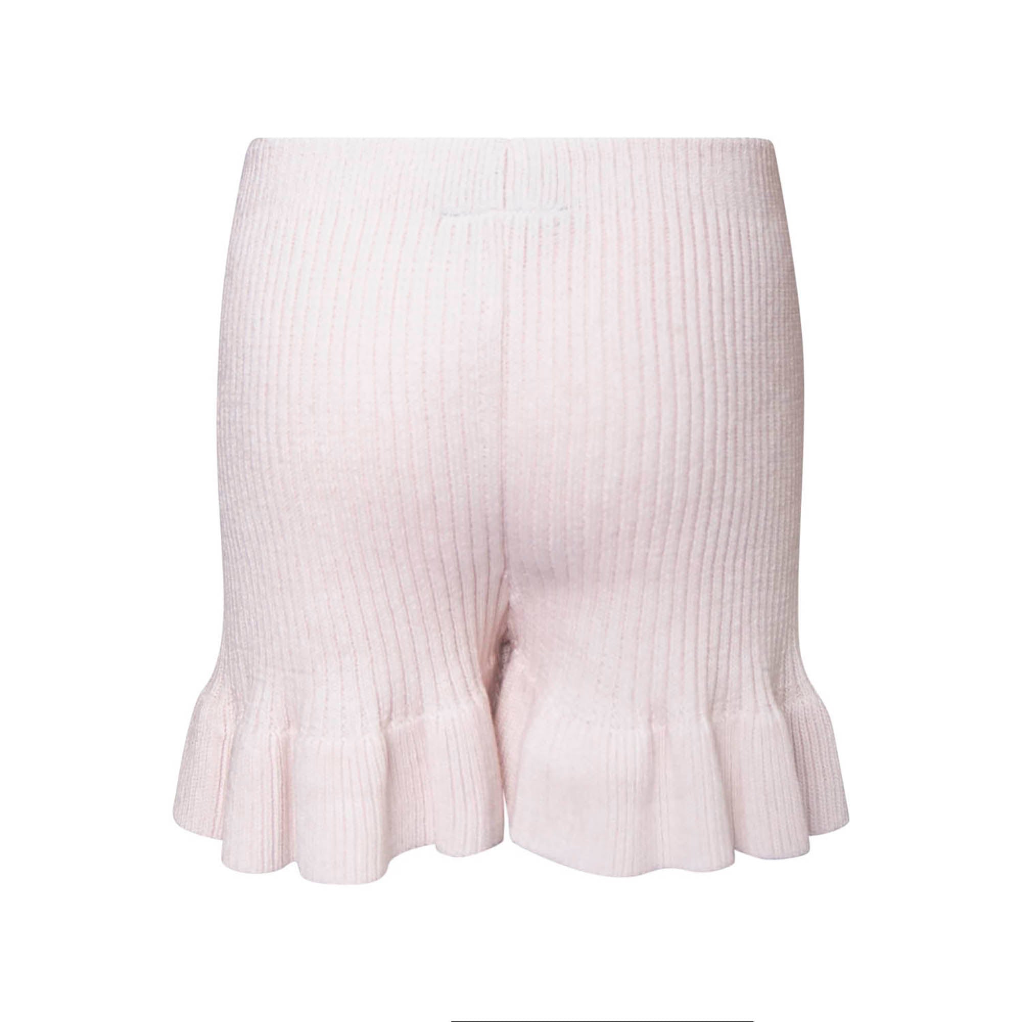 Pink Knitted Beach Shorts – view 3 – Infantium Victoria