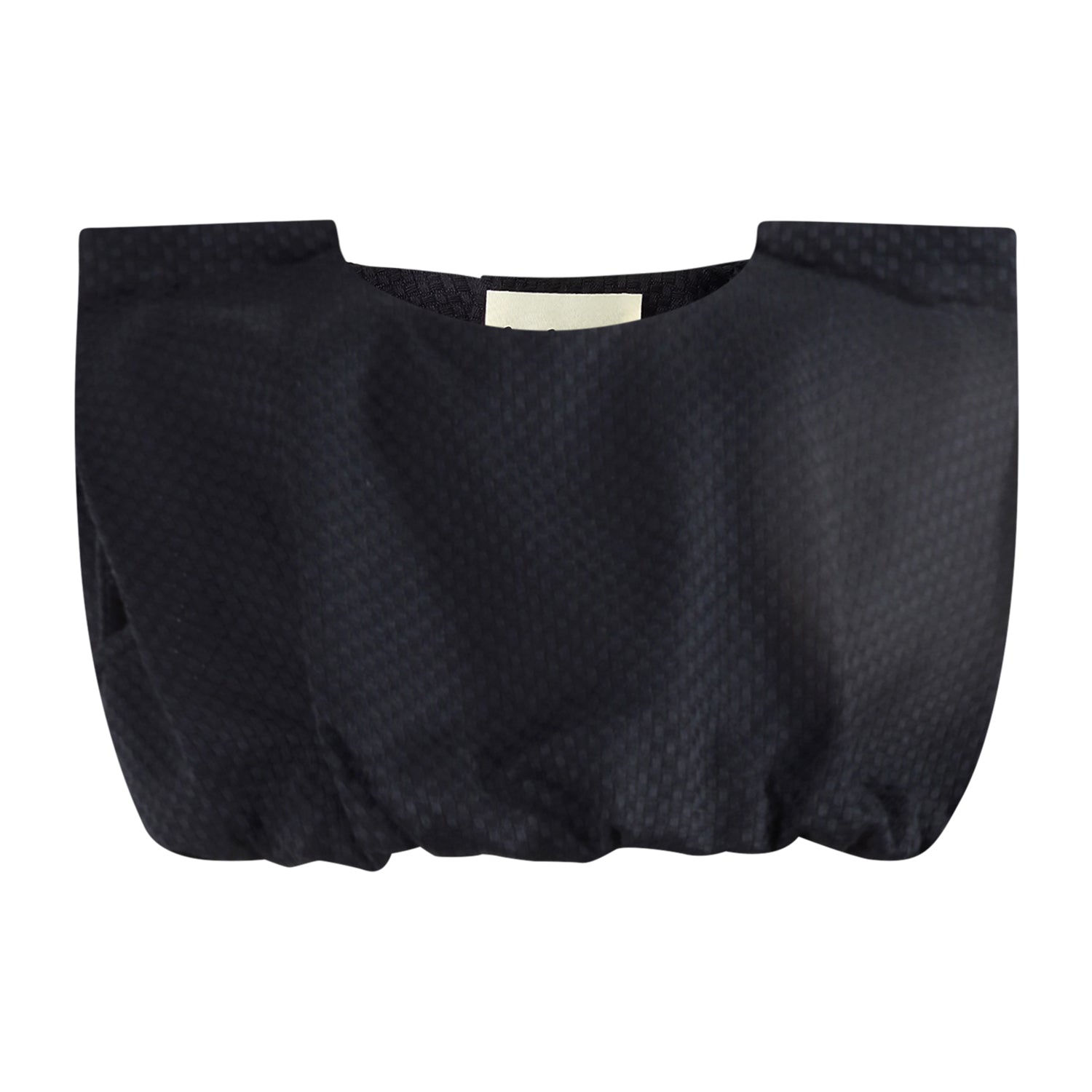 The Tiny Crop Top — Black Poplin – Infantium Victoria