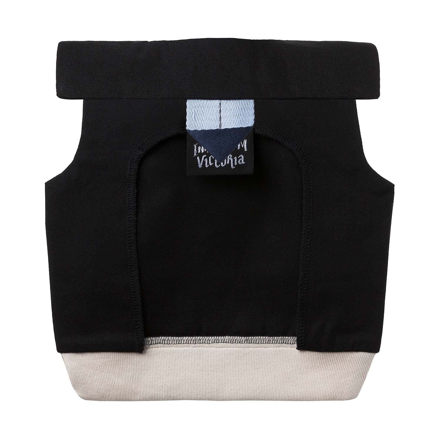 Black & White Cotton Bib – view 3 – Infantium Victoria
