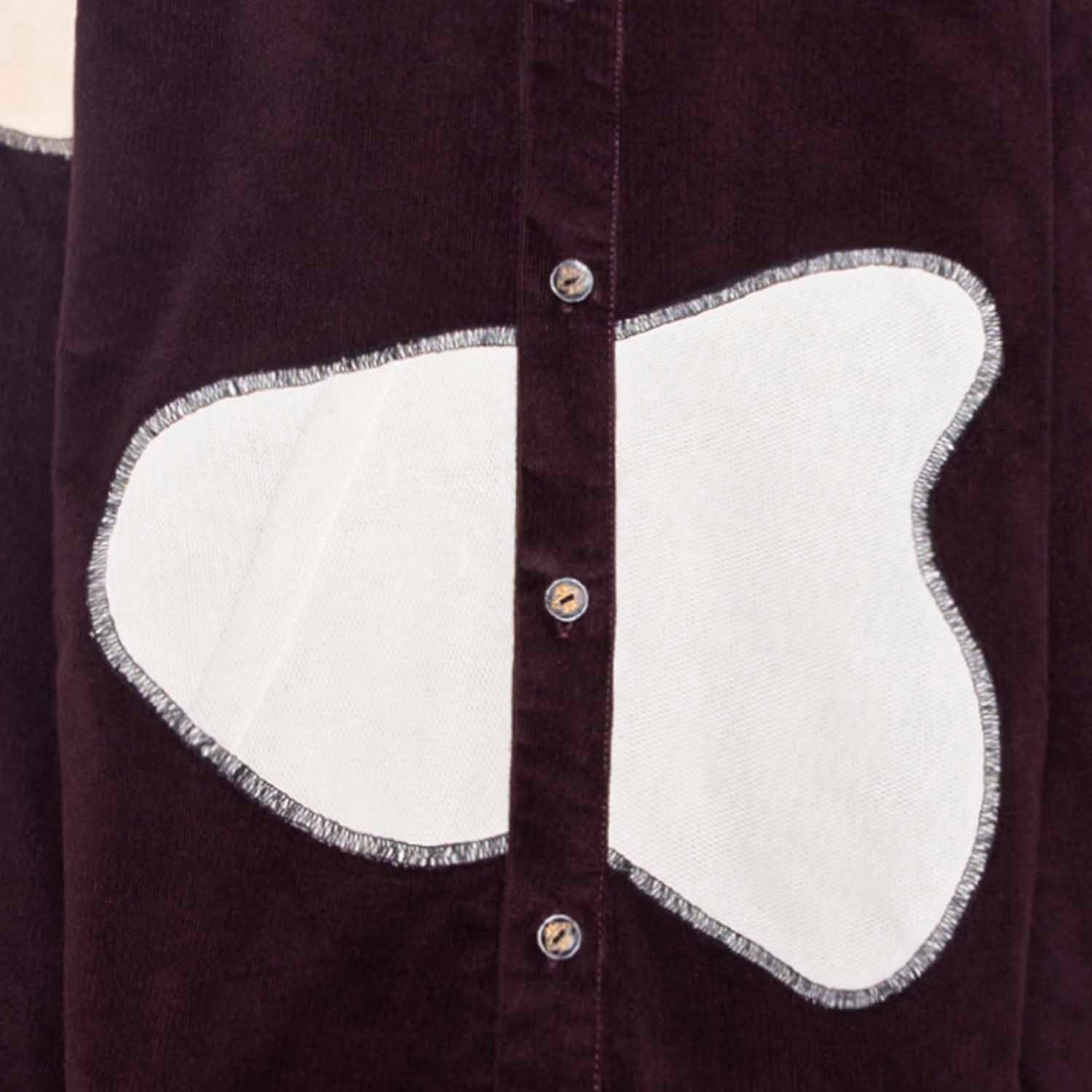 Velvet Kids Shirt in Aubergine – view 3 – Infantium Victoria