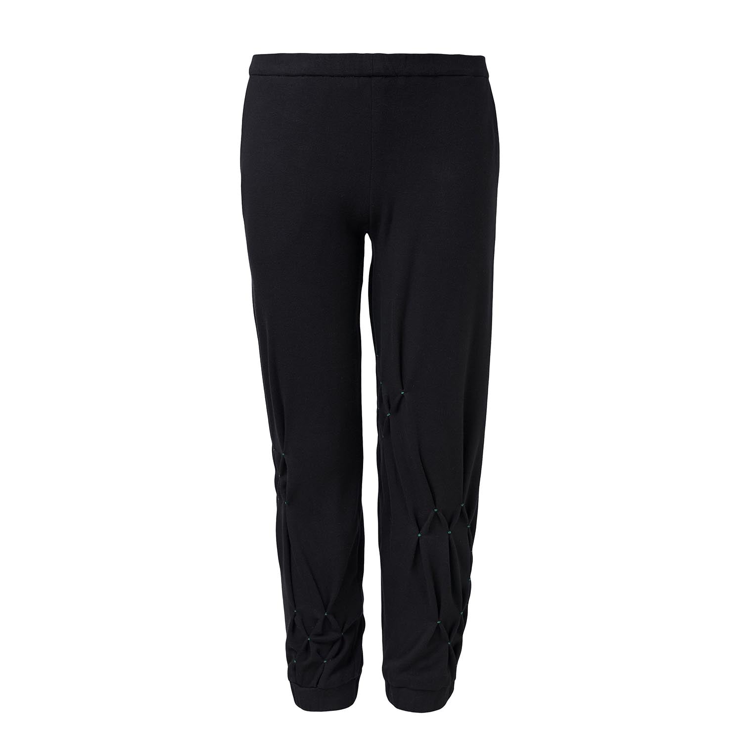 Kids Black Track Pants with Hand Smock – Infantium Victoria