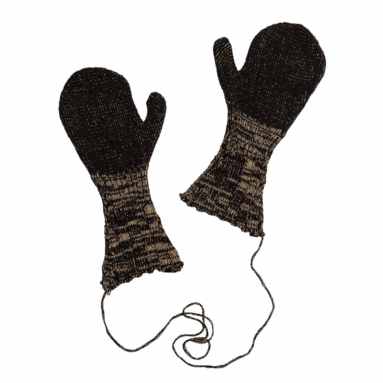 Knitted Black and Yellow Gloves – Infantium Victoria