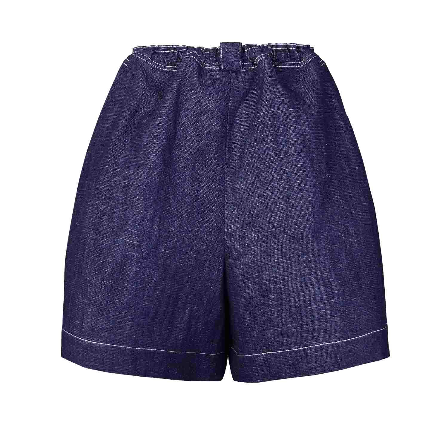 Boys and Girls Denim Culottes – view 3 – Infantium Victoria