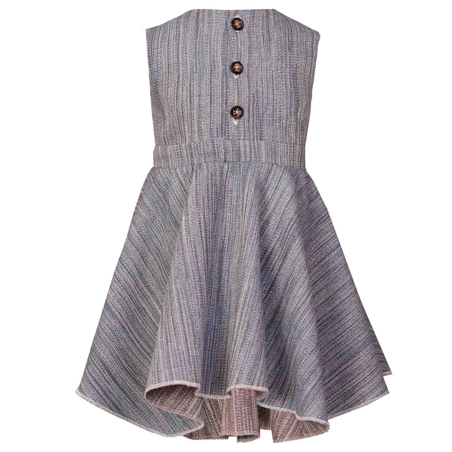 Baby Girls Blue Dress – view 3 – Infantium Victoria