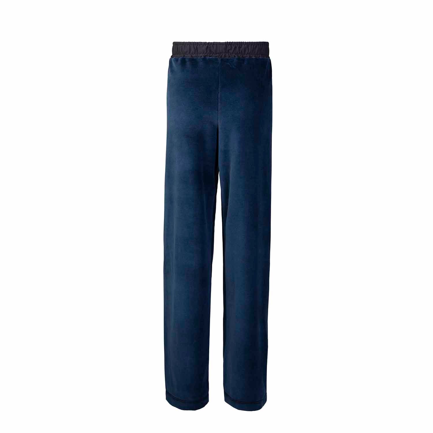 Kids' Royal Blue Velvet Pants – view 3 – Infantium Victoria