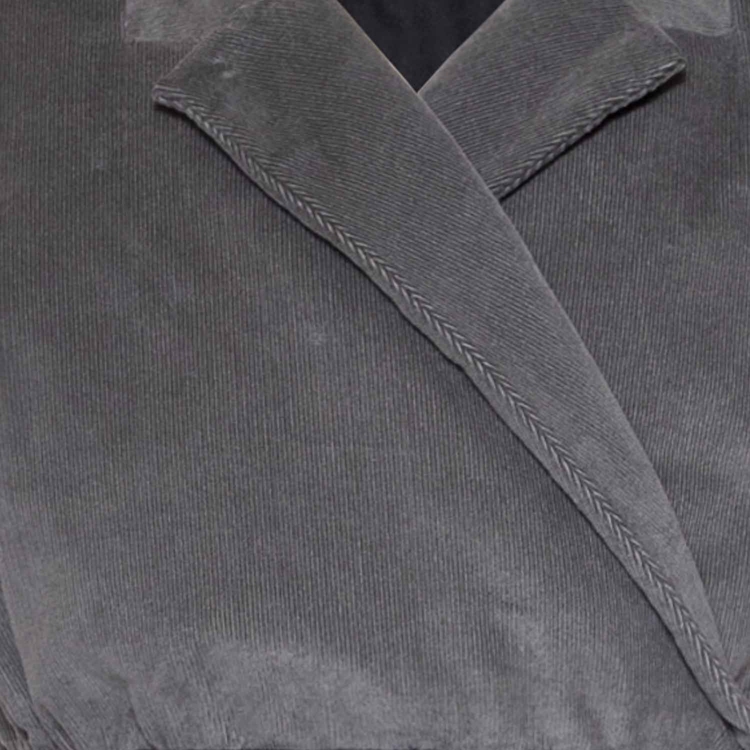 Grey Velvet Sleeveless Kids Vest – view 4 – Infantium Victoria
