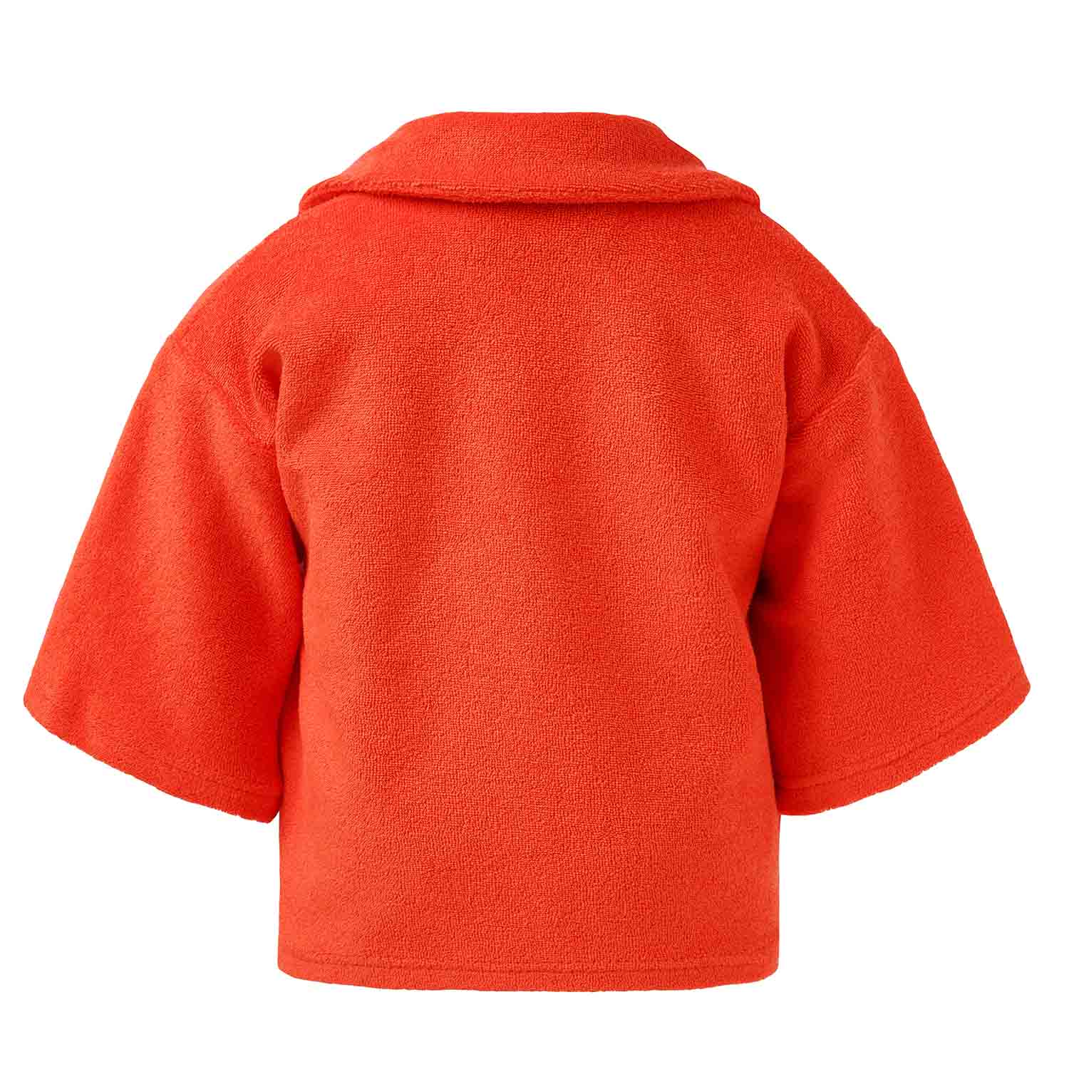 Orange Teddy Kimono Baby Jacket – view 2 – Infantium Victoria