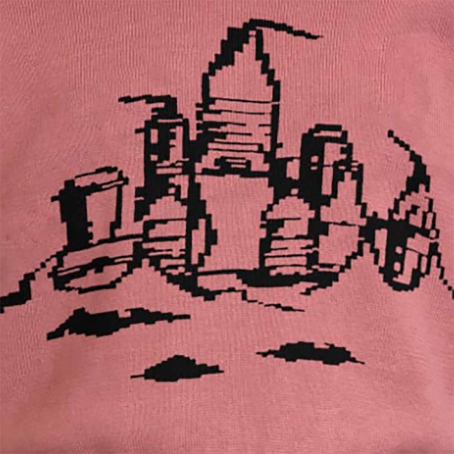 Pink Knit Top with Beach Castle for Kids – view 3 – Infantium Victoria