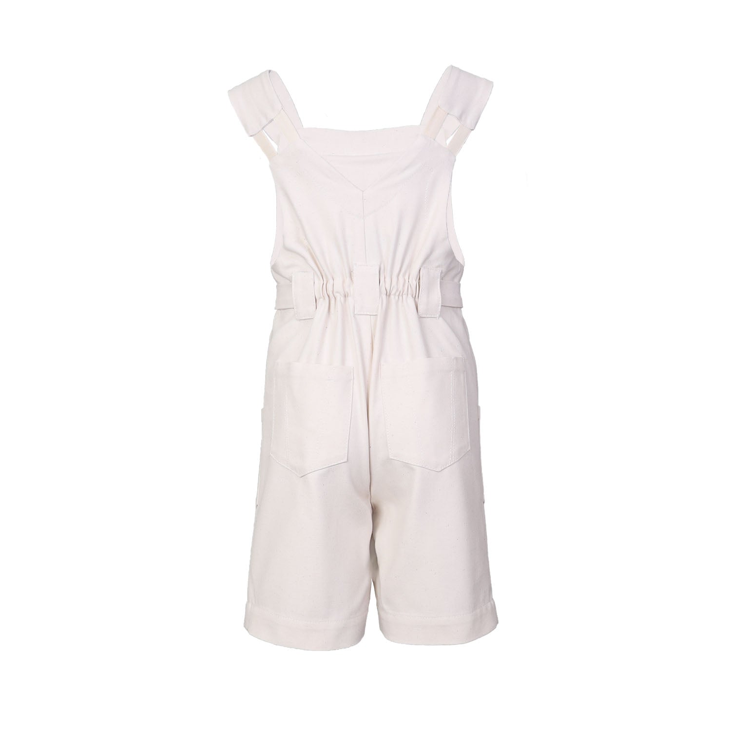 Kids Hand-painted Off-White Overall – view 3 – Infantium Victoria