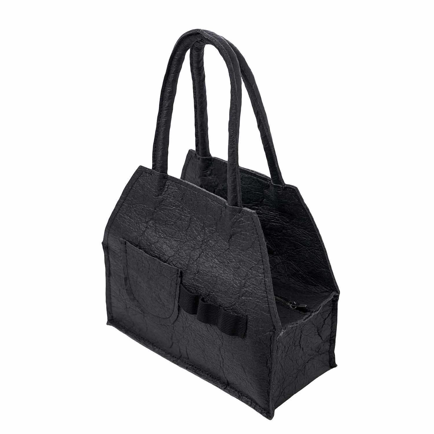 Black Pinatex Handbag – Infantium Victoria
