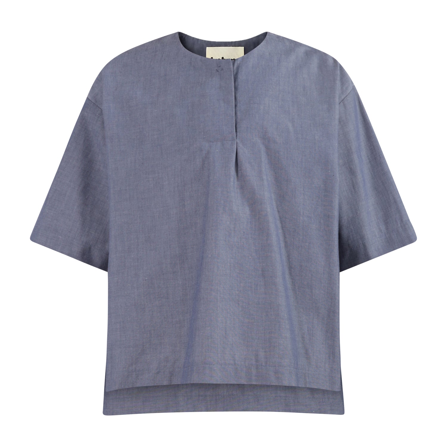 The Woven T-Shirt — Navy Chambray – Infantium Victoria