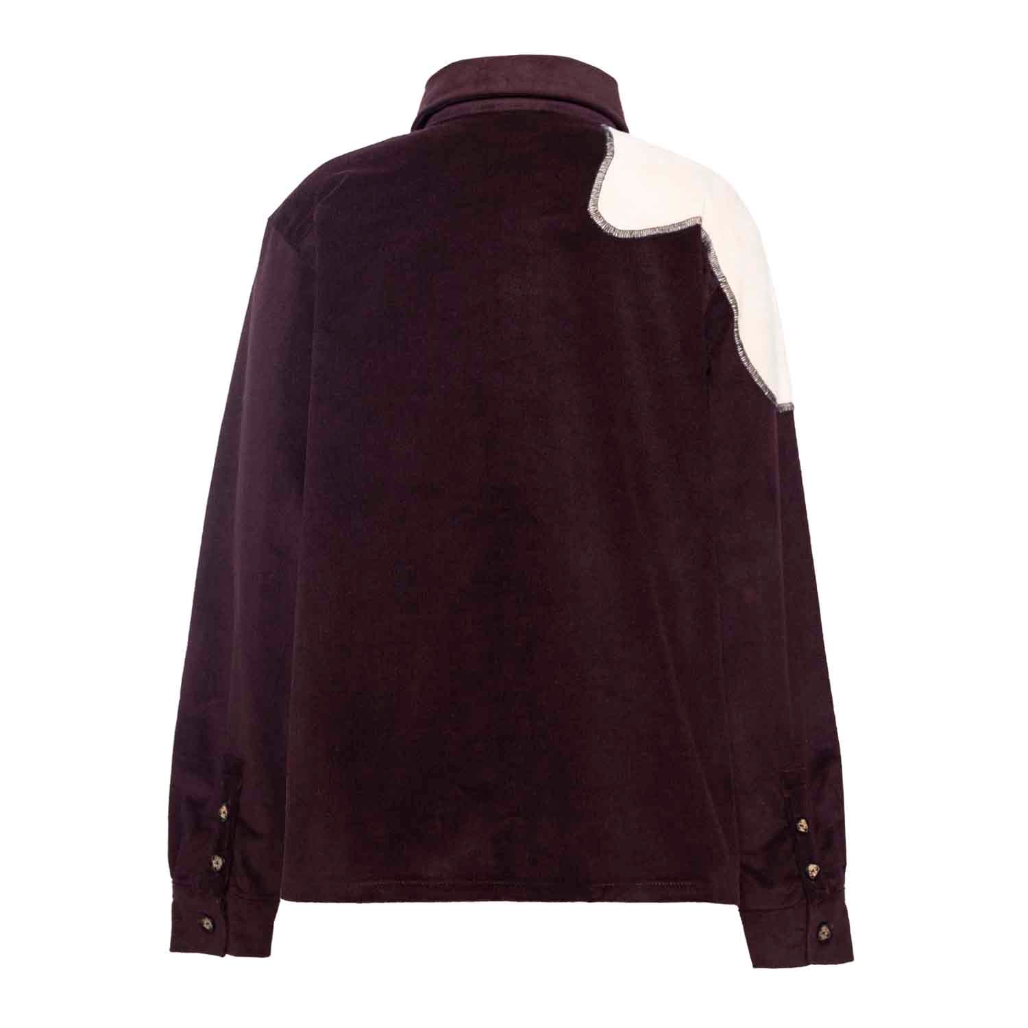 Velvet Kids Shirt in Aubergine – view 4 – Infantium Victoria