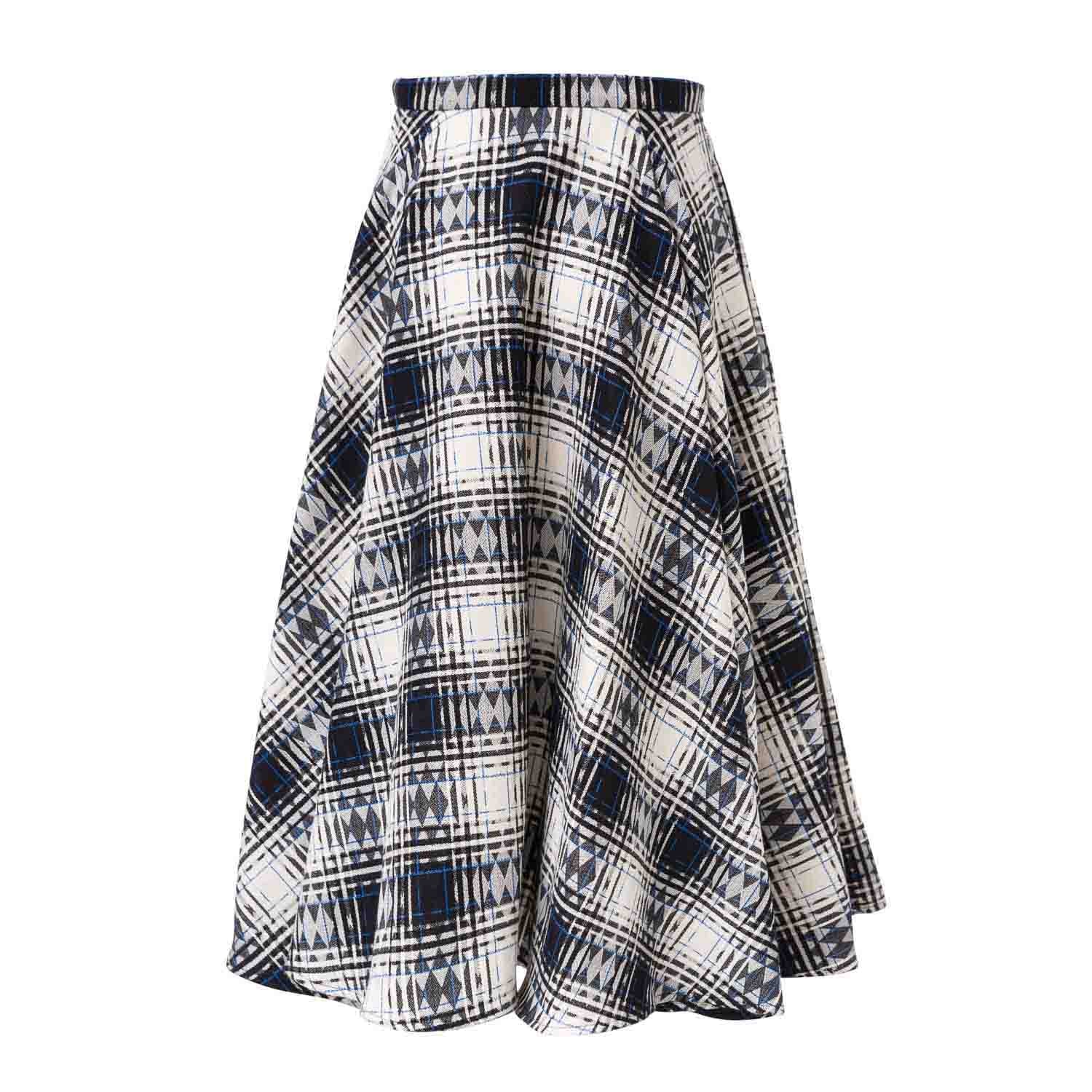 Tartan Full Circle Skirt – view 3 – Infantium Victoria
